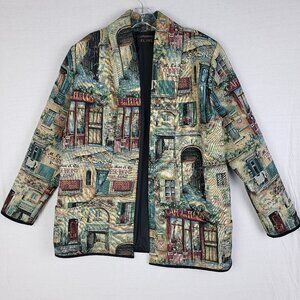 Vintage Originals by Mrs D Blazer Jacket French Tapestry Art-to-Wear Boho size L